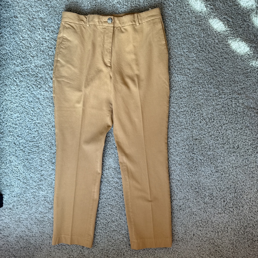 Babaton Tan Work Pants size 12 from Aritzia